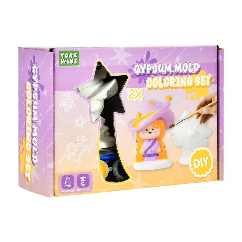 Gypsum Mold Coloring Set（Purple）